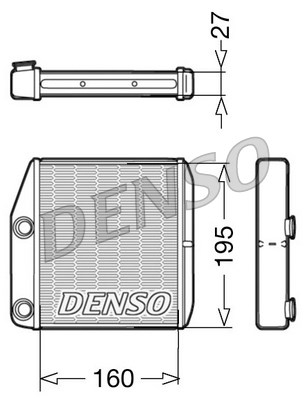 DRR09075 DENSO Теплообменник, отопление салона