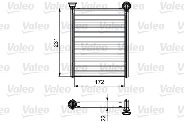 811534 VALEO Радиатор печки