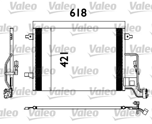 817679 VALEO Радиатор кондиционера