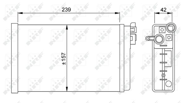 58640 NRF Радиатор печки