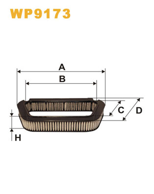 WP9173 WIX FILTERS Фильтр, воздух во внутренном пространстве