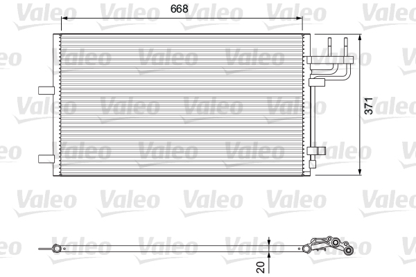 818046 VALEO Конденсатор, кондиционер