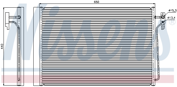 940045 NISSENS Радиатор кондиционера