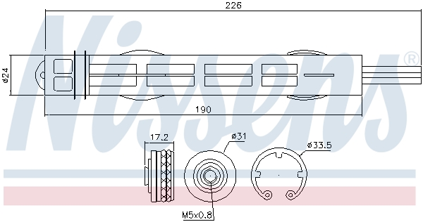 95488 NISSENS Осушитель кондиционера