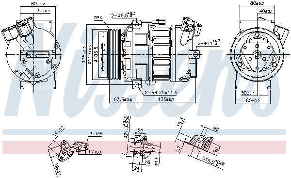 890656 NISSENS Компрессор кондиционера