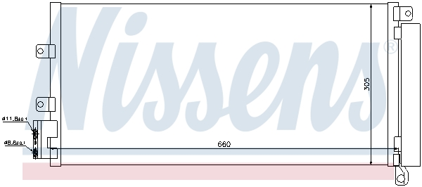 940023 NISSENS Радиатор кондиционера