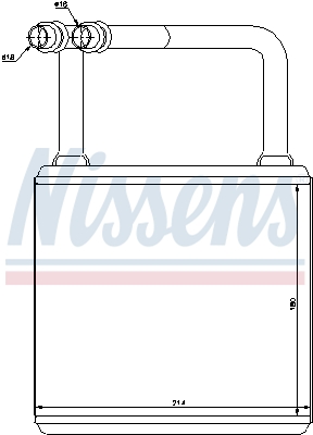 72029 NISSENS Радиатор печки