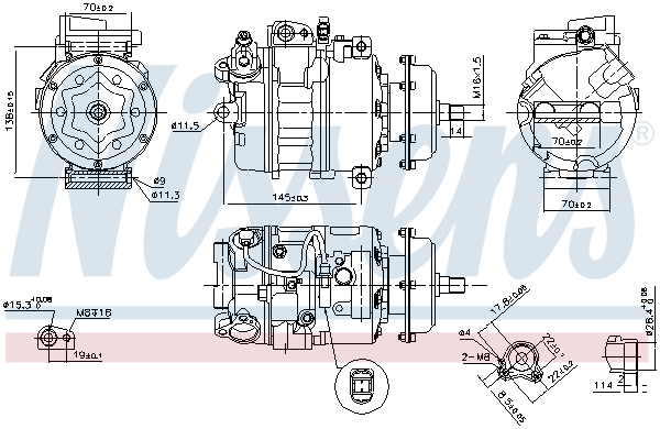 890635 NISSENS Компрессор кондиционера