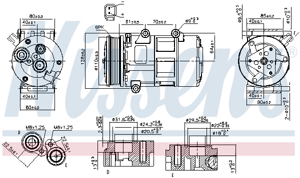 89326 NISSENS Компрессор кондиционера