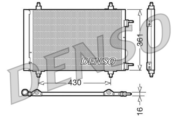 DCN07019 DENSO Конденсатор, кондиционер