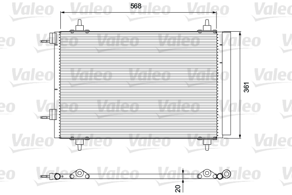 818171 VALEO Конденсатор, кондиционер