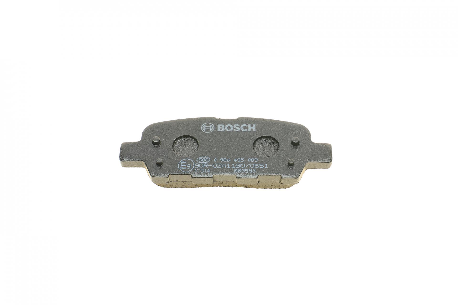 0986495089 BOSCH Комплект тормозных колодок, дисковый тормоз