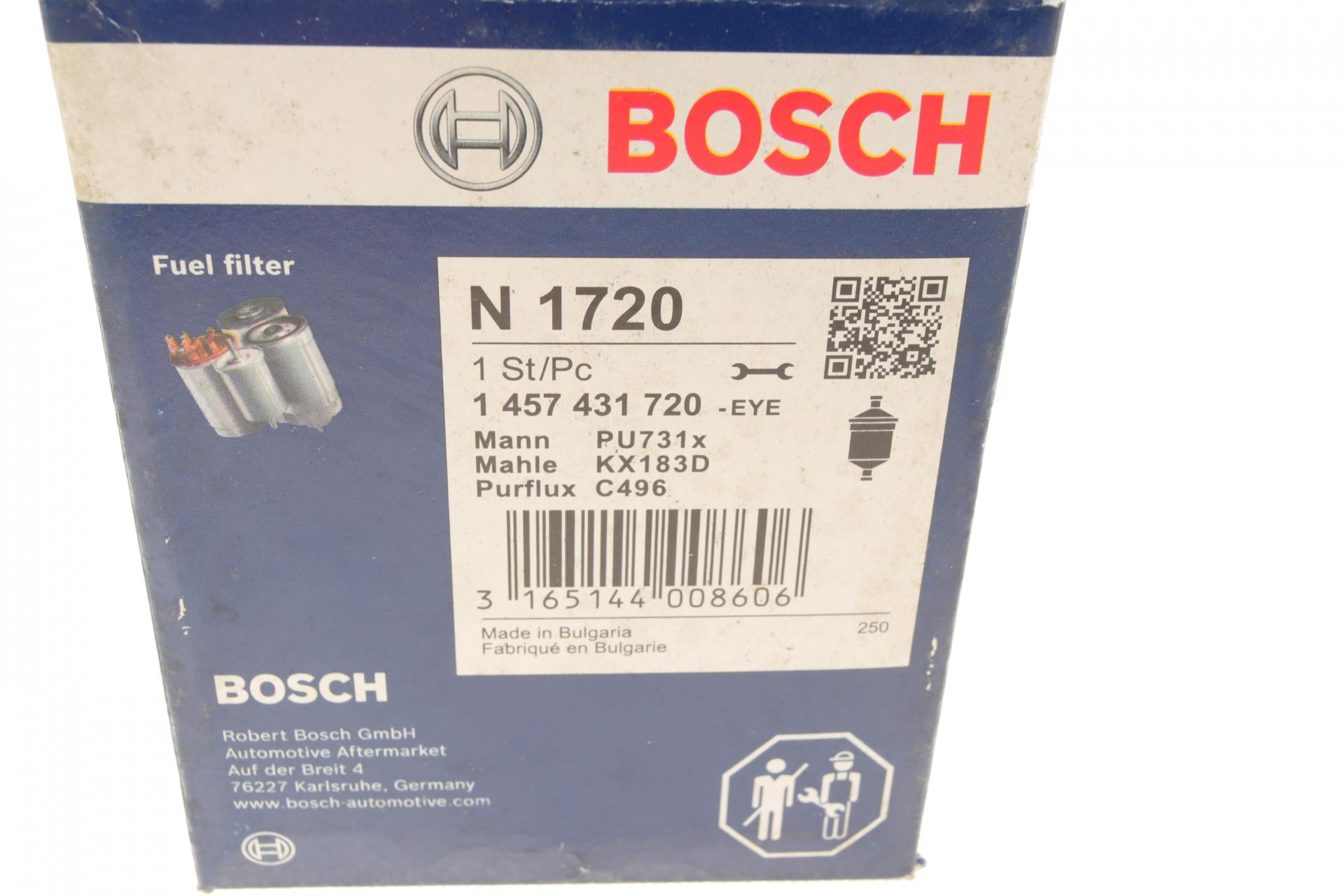 1457431720 BOSCH Топливный фильтр