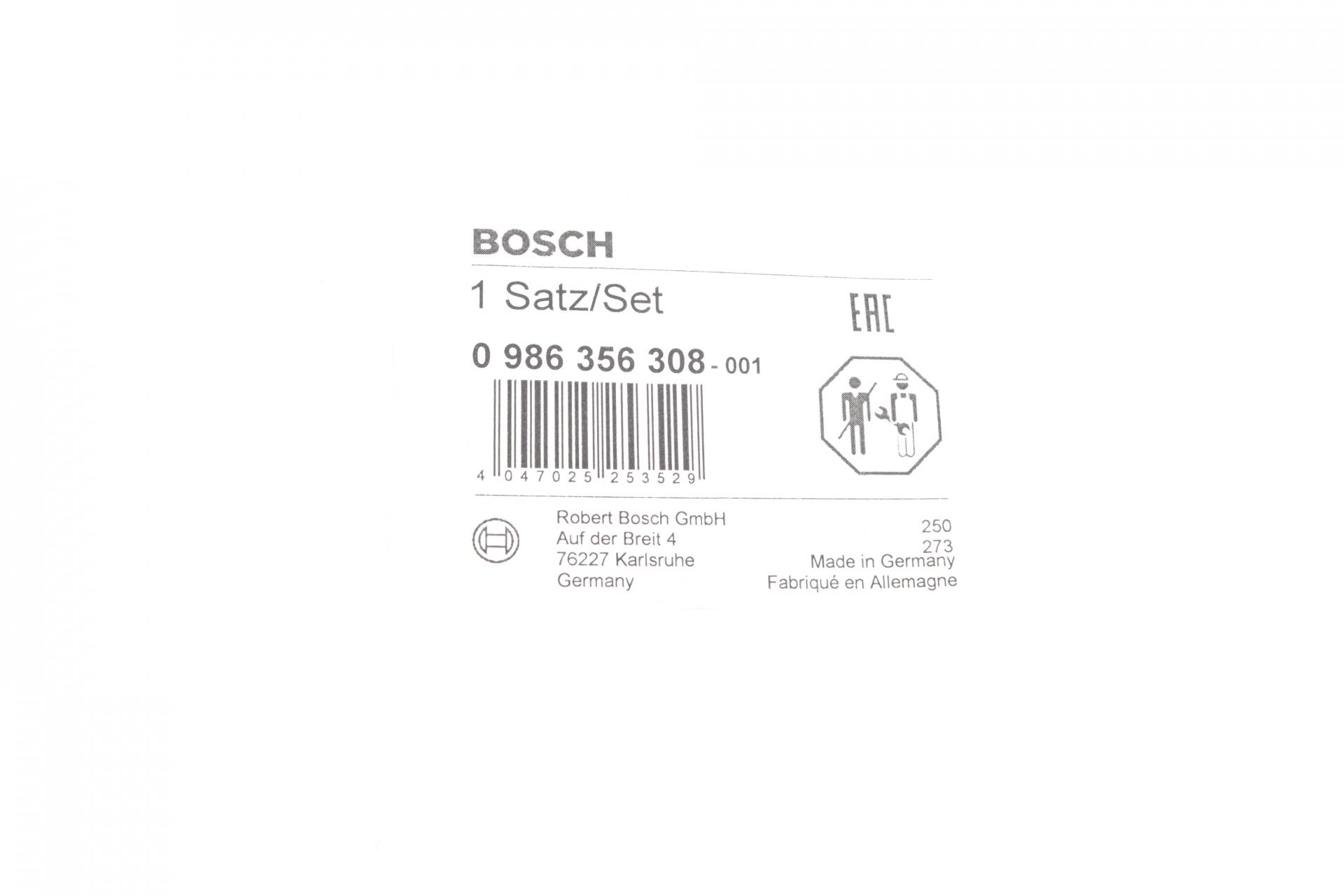 0986356308 BOSCH Провода зажигания VW Caddy II 1.4i 00-04 (к-кт)