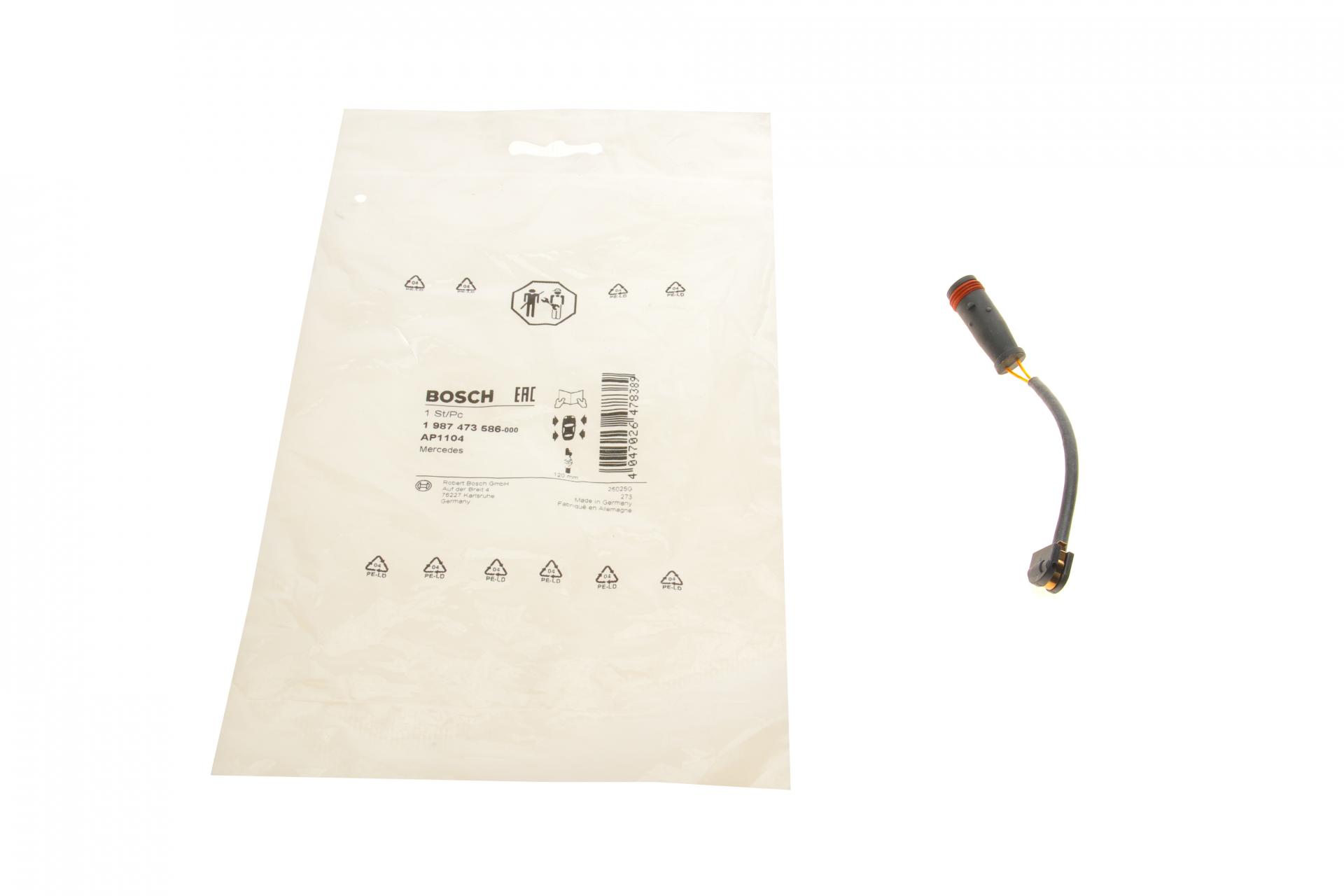 1987473586 BOSCH Датчик износа тормозных колодок MB A-class (W169)/B-class (W245)/E-class (W211/W212/W213) 05-