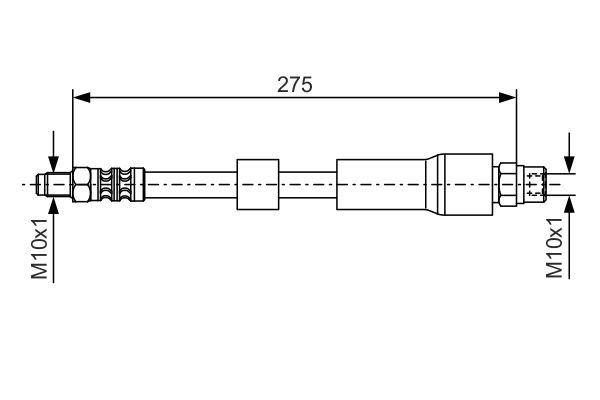 1987476174 BOSCH Тормозной шланг