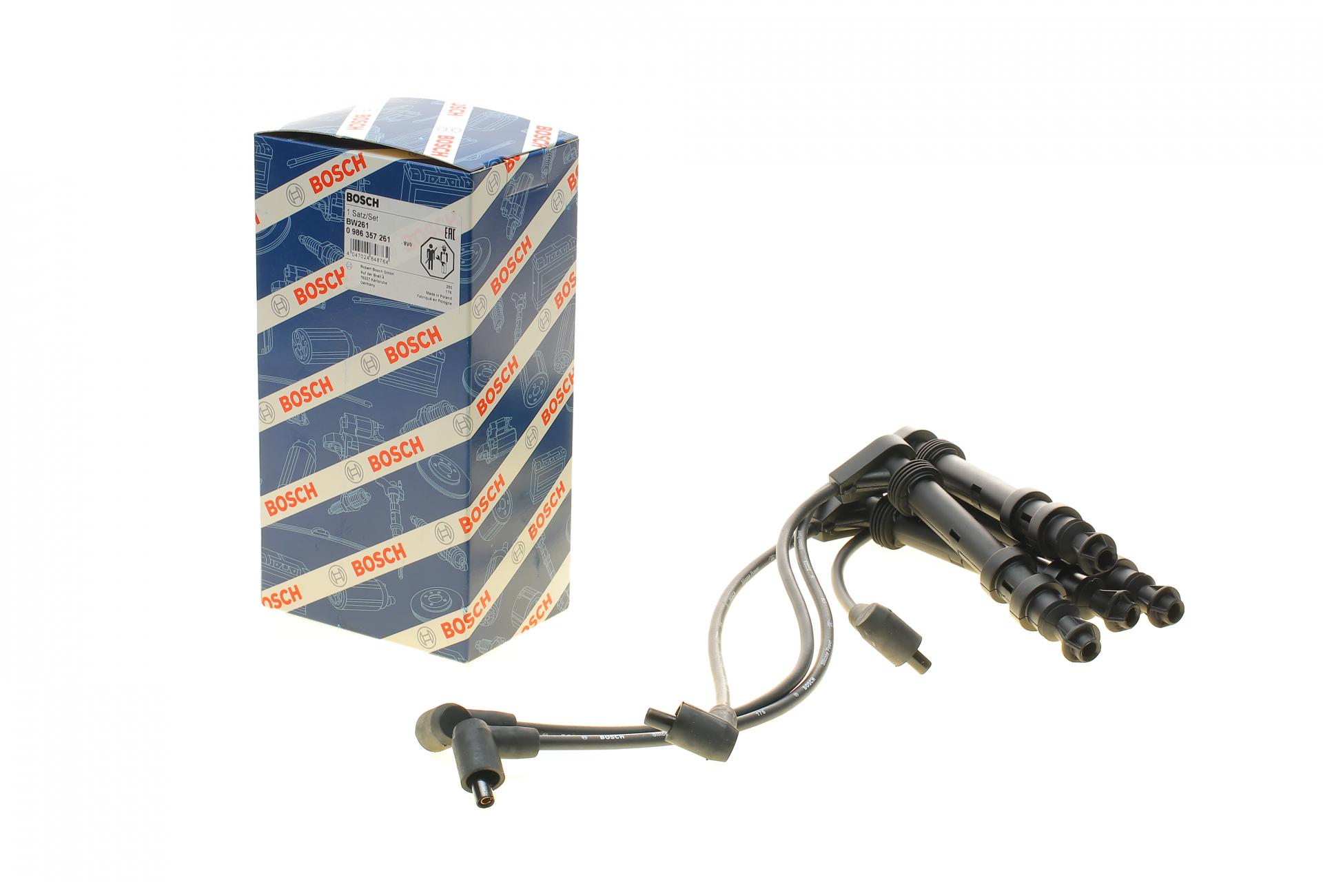 0986357261 BOSCH Провода зажигания Fiat Doblo 1.6 16V 02- (к-кт)