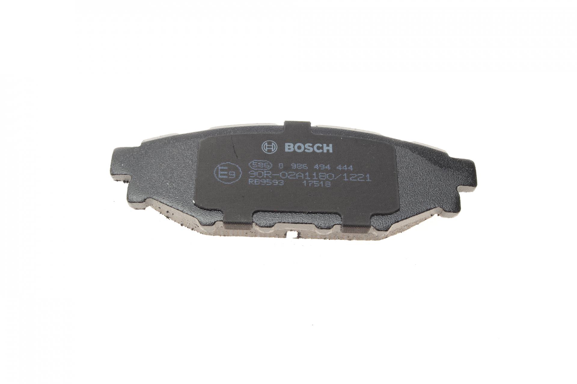 0986494444 BOSCH Комплект тормозных колодок, дисковый тормоз