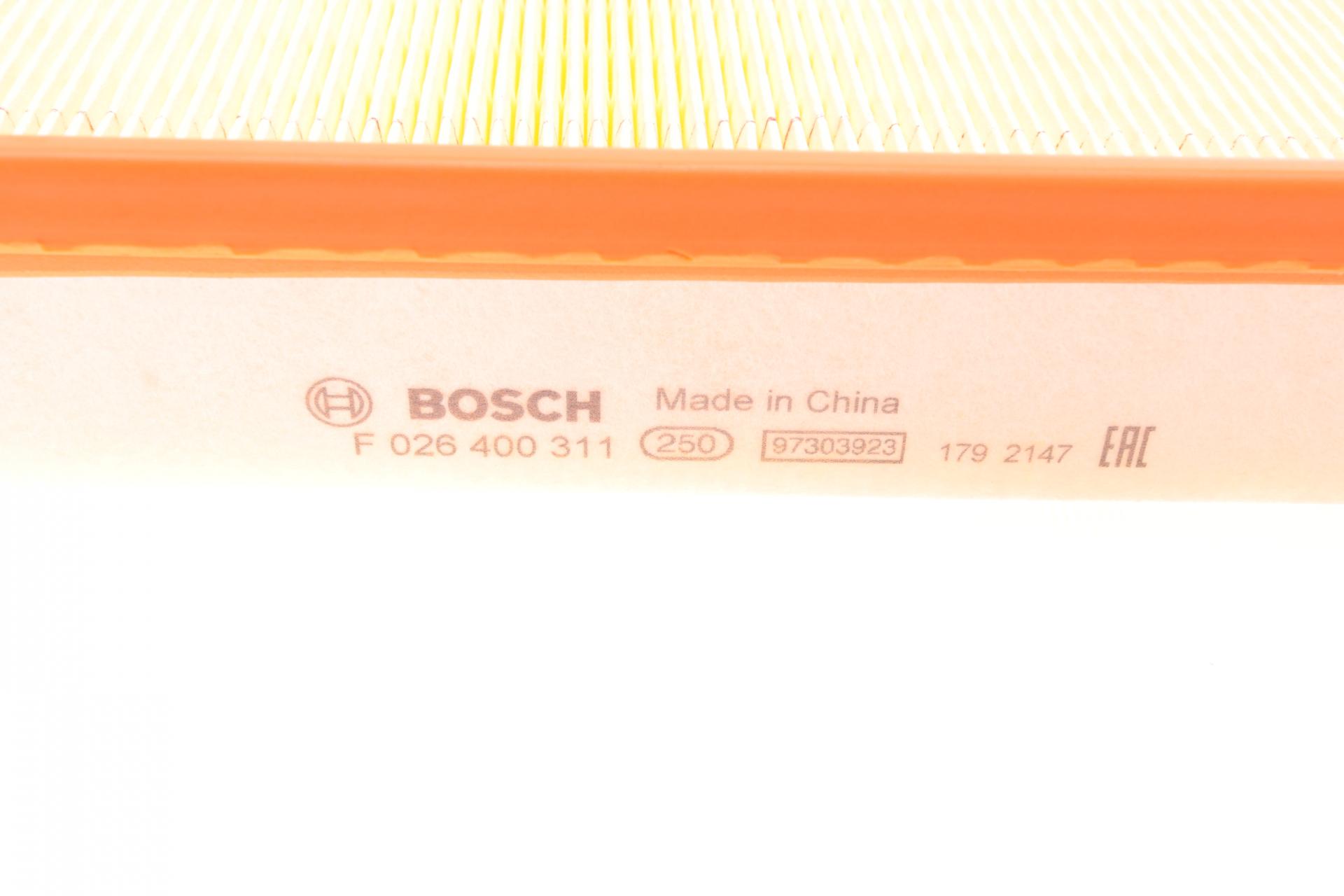 F026400311 BOSCH Фильтр воздушный Chevrolet Aveo (T3) 1.2/1.4/1.6 DOHC 16V 1.3 D/CDTi 11-
