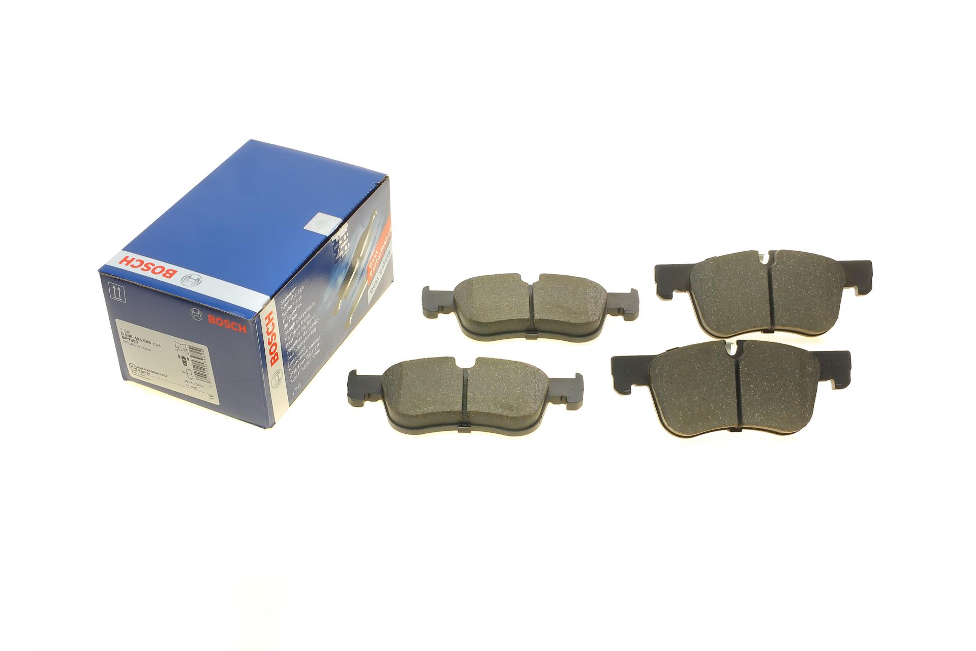 0986494695 BOSCH Колодки тормозные (передние) Citroen C4 13-/ Berlingo/Peugeot Partner 18-