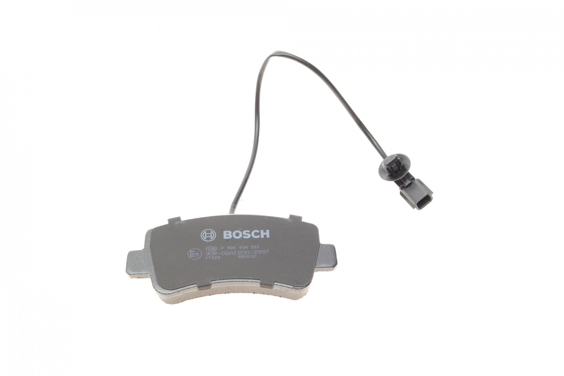 0986494500 BOSCH Комплект тормозных колодок, дисковый тормоз