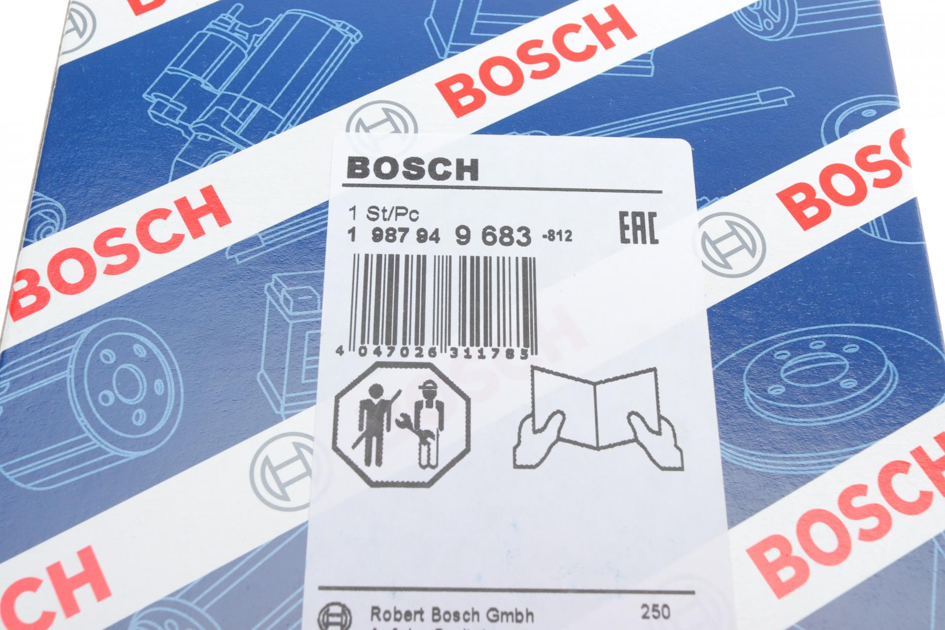 1987949683 BOSCH Ремень ГРМ VW Caddy/Passat/Tiguan/Skoda Octavia/Seat Leon 1.4 TSI 14- (87x10)
