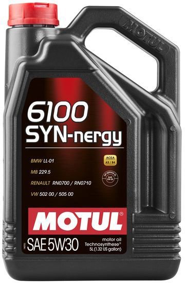 107972 MOTUL Моторное масло Motul 6100 Syn-nergy SAE 5W-30 5 л (107972)