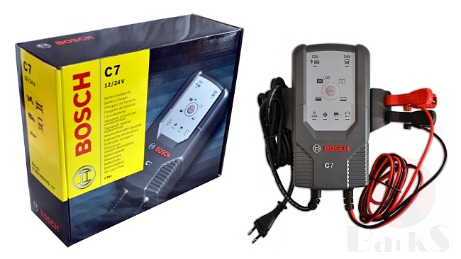 018999907M BOSCH Зарядное устройство C7 (12V/24V) (Ca/Ca; EFB; GEL; VRLA)
