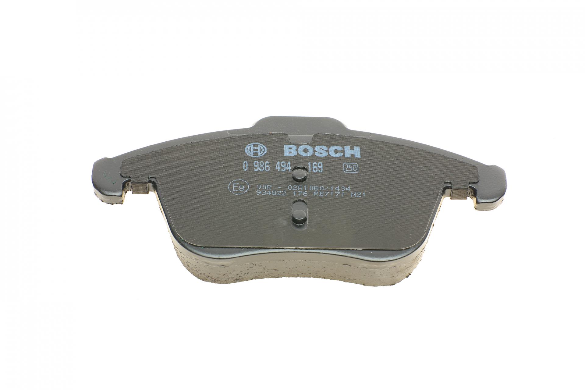 0986494169 BOSCH Комплект тормозных колодок, дисковый тормоз