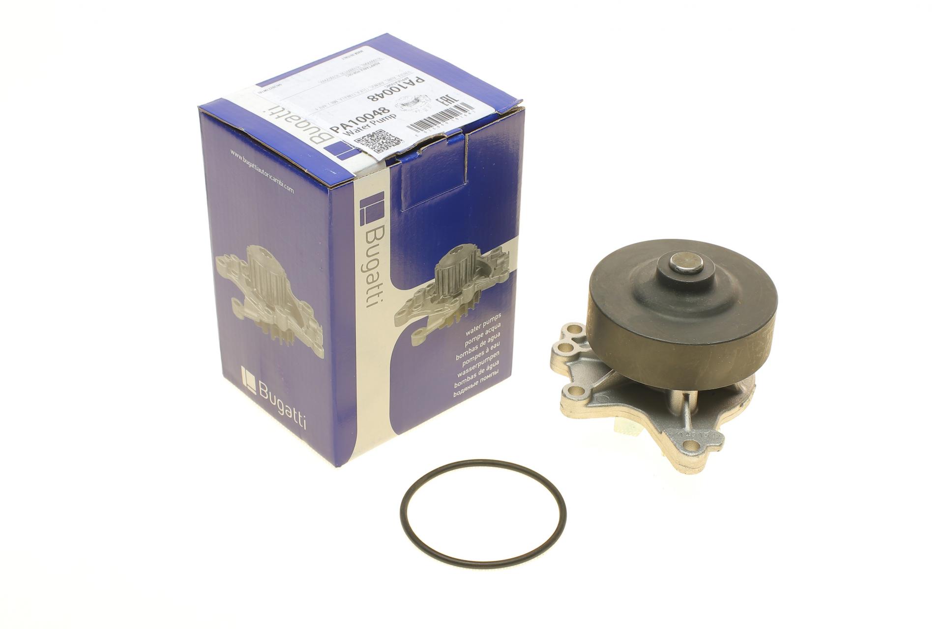 PA10048 BUGATTI Помпа воды Toyota Avensis/Corolla/Matrix 1.4-1.8/VVT-i/1.4-1.6 16V/1.8 4WD 00-14 (R/B) (6 лоп)