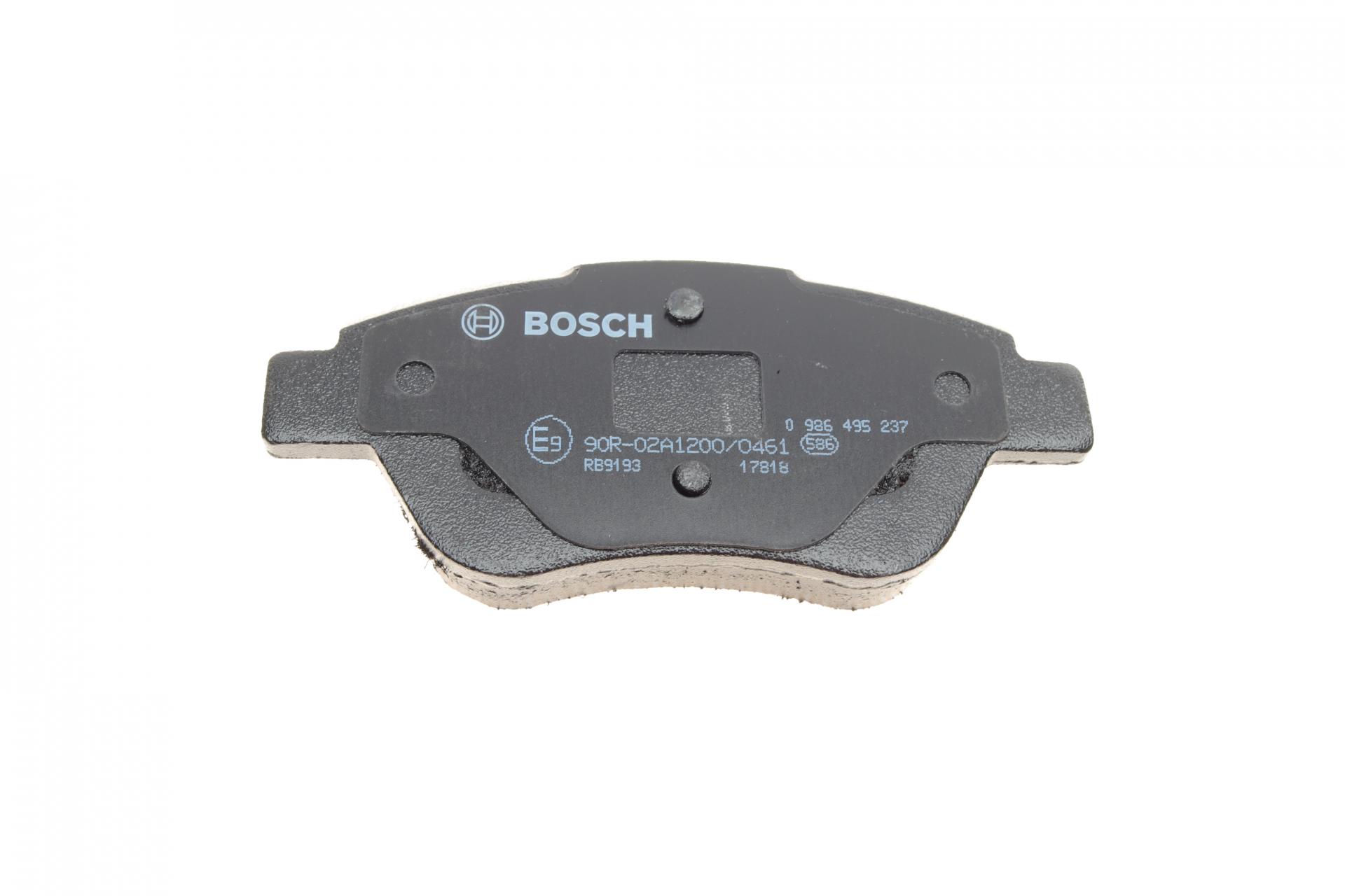 0986495237 BOSCH Комплект тормозных колодок, дисковый тормоз