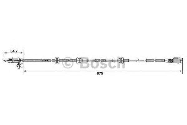 0265007790 BOSCH Датчик ABS (передний) Fiat Scudo/Citroen Jumpy 07-