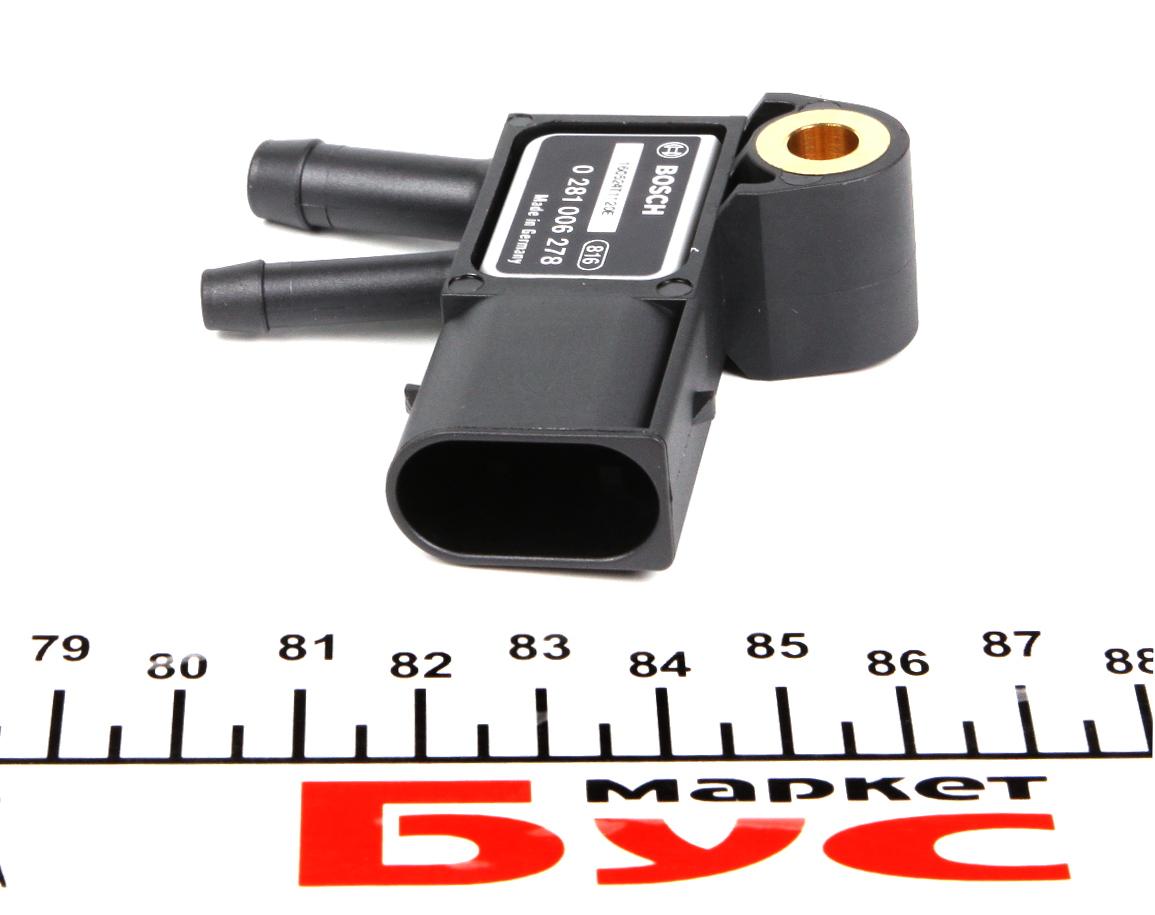 0281006278 BOSCH Датчик давления выхлопных газов MB Sprinter (906)/Vito (W639) OM642/646/651