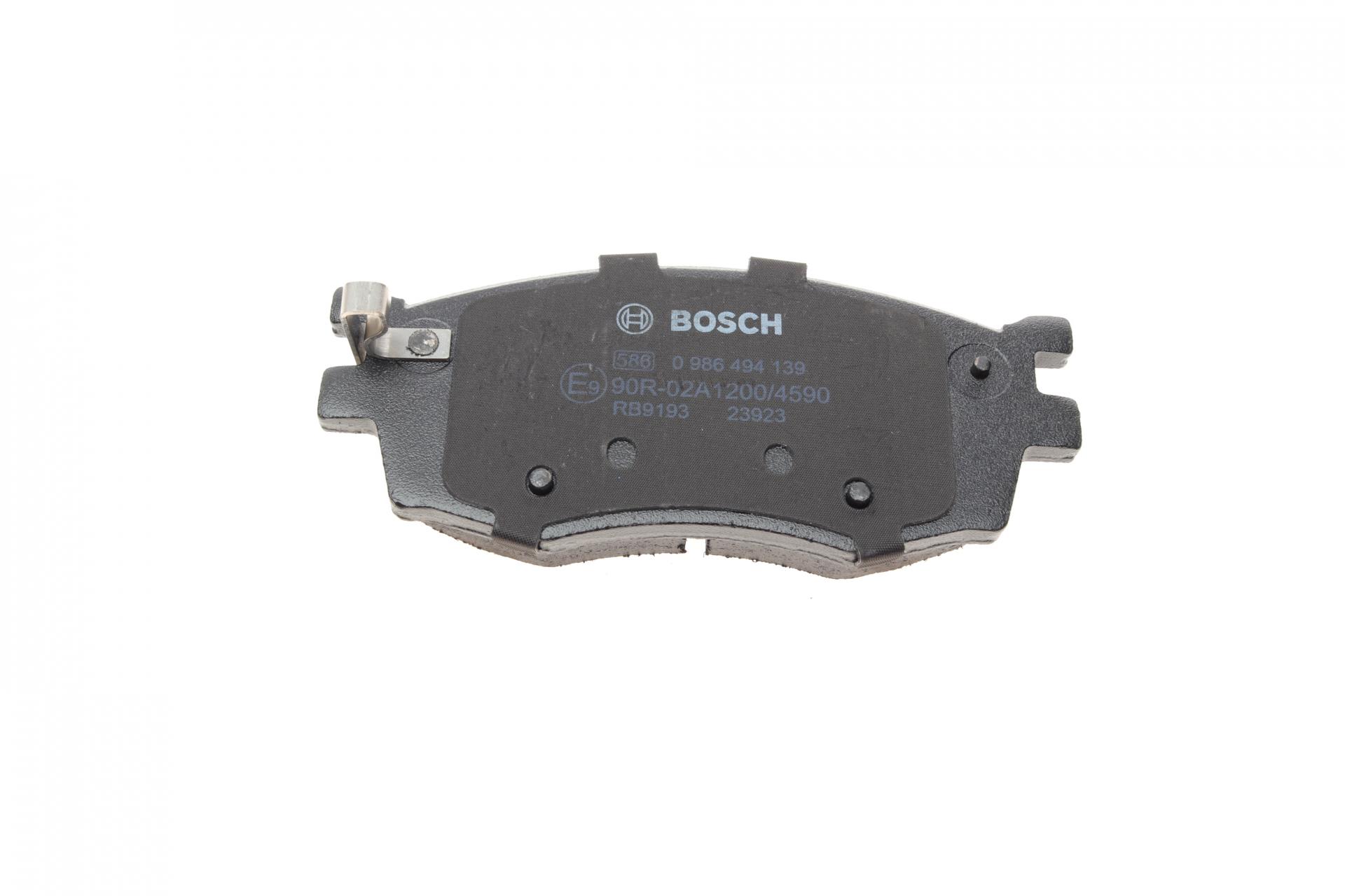 0986494139 BOSCH Комплект тормозных колодок, дисковый тормоз