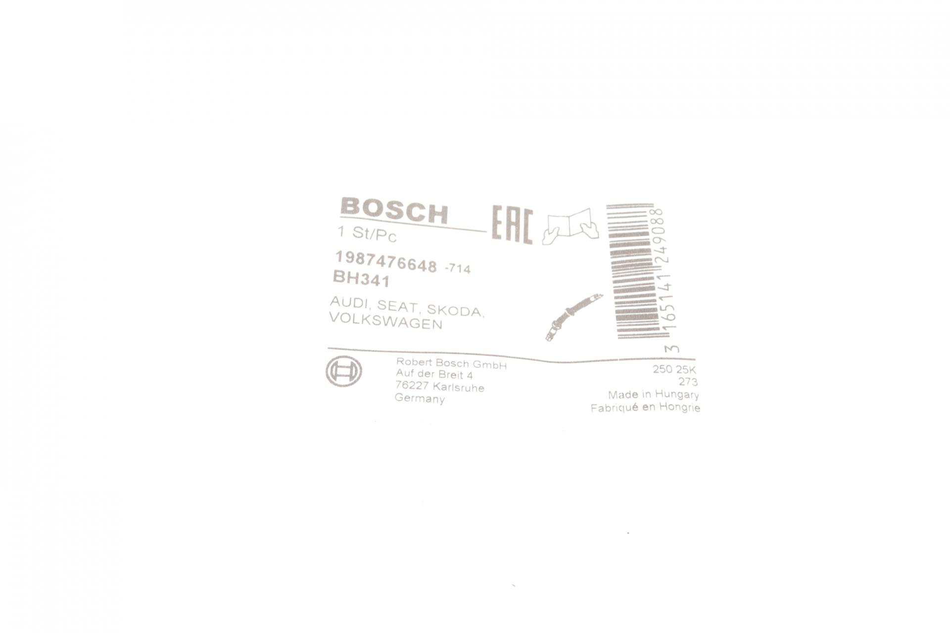 1987476648 BOSCH Тормозной шланг