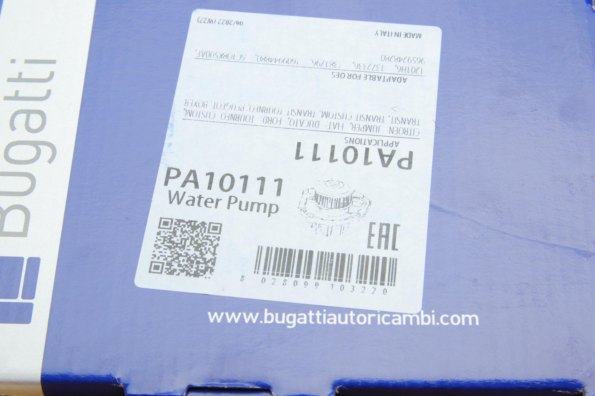 PA10111 BUGATTI Водяной насос