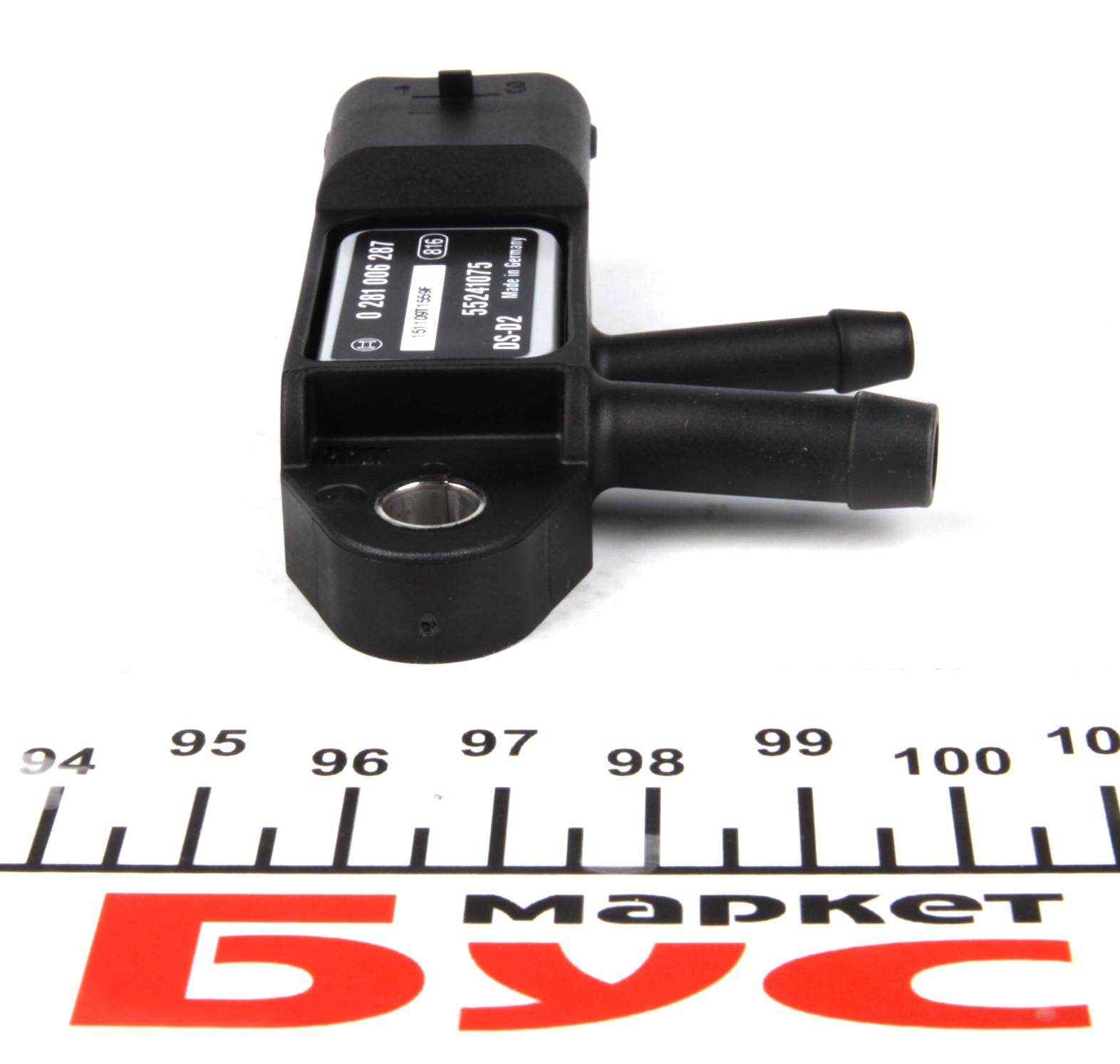0281006287 BOSCH Датчик давления выхлопных газов Fiat Doblo 1.3/1.6/2.0D Multijet/Ducato 2.3/3.0D Multijet 10-
