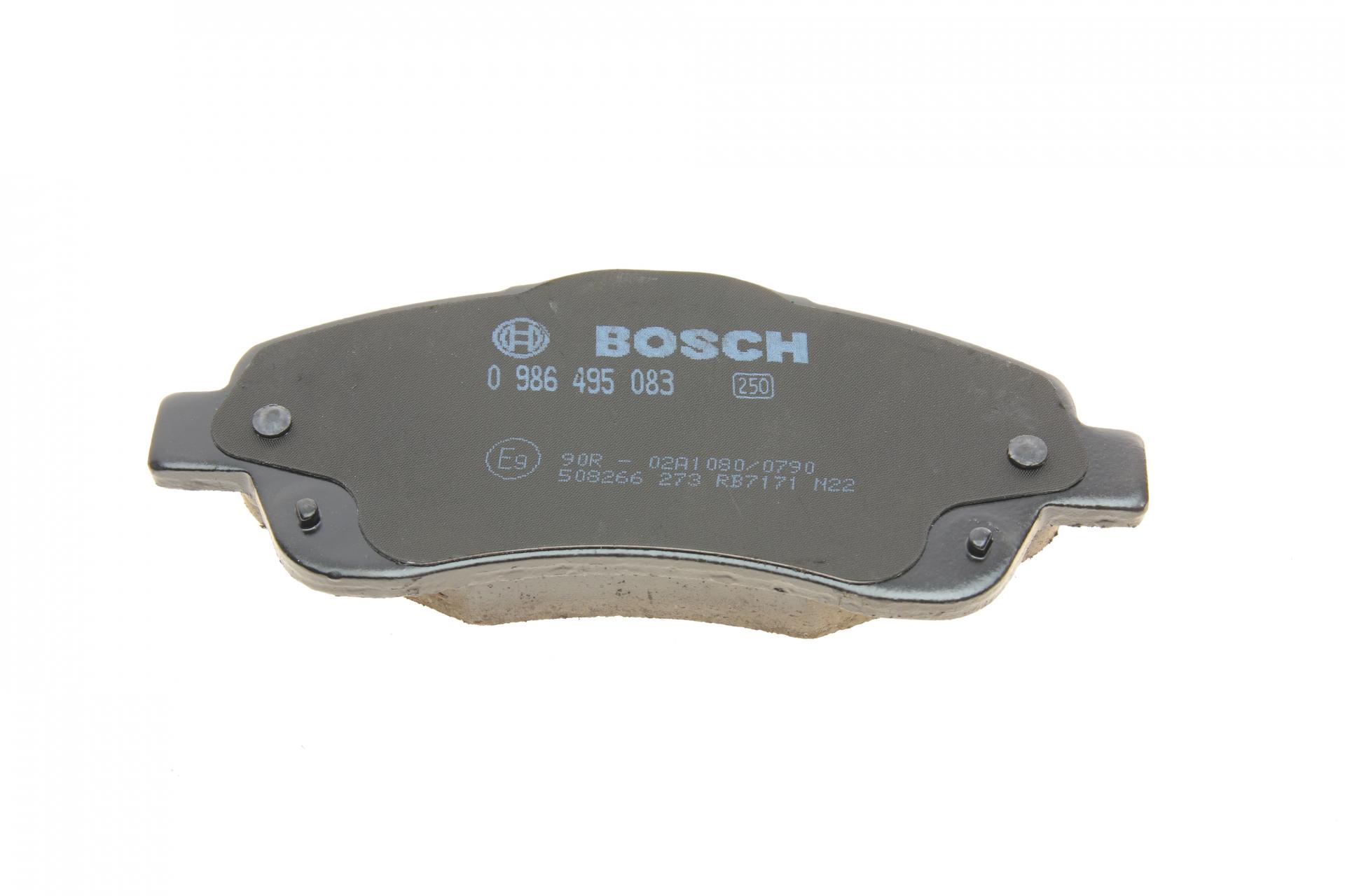 0986495083 BOSCH Комплект тормозных колодок, дисковый тормоз