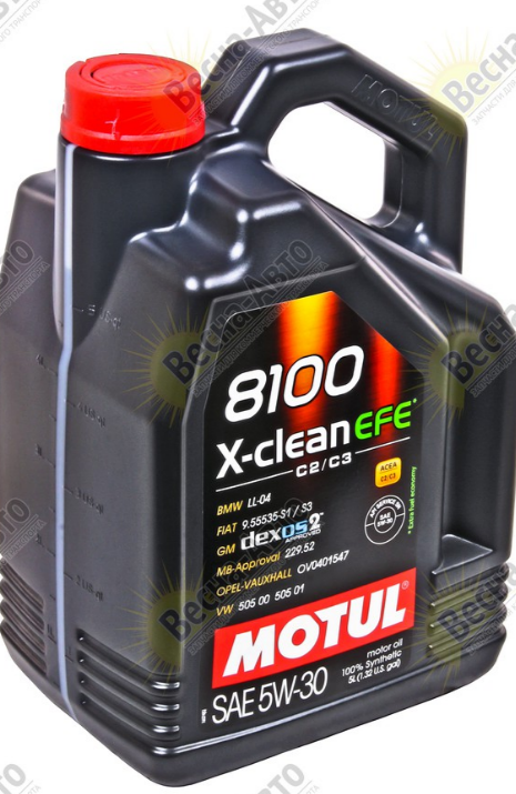 109471 MOTUL Масло моторное 8100 X-CLEAN EFE SAE 5W30 5L