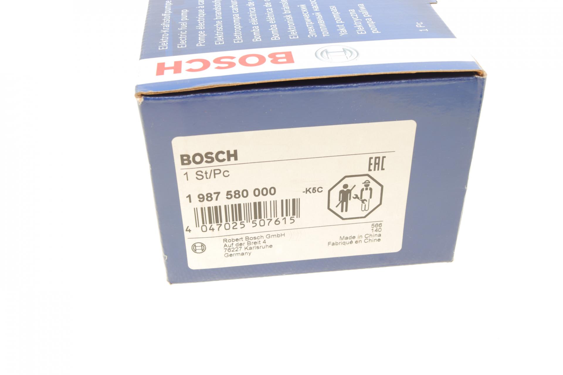 1987580000 BOSCH Насос топливный Mitsubishi Lancer 08-