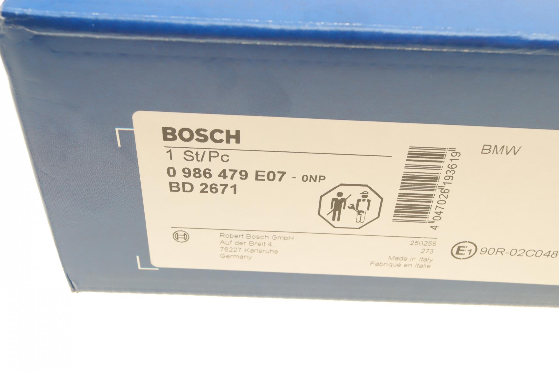 0986479E07 BOSCH Диск тормозной (передний) BMW 5 (F10/F11) 10-16 (330x24)