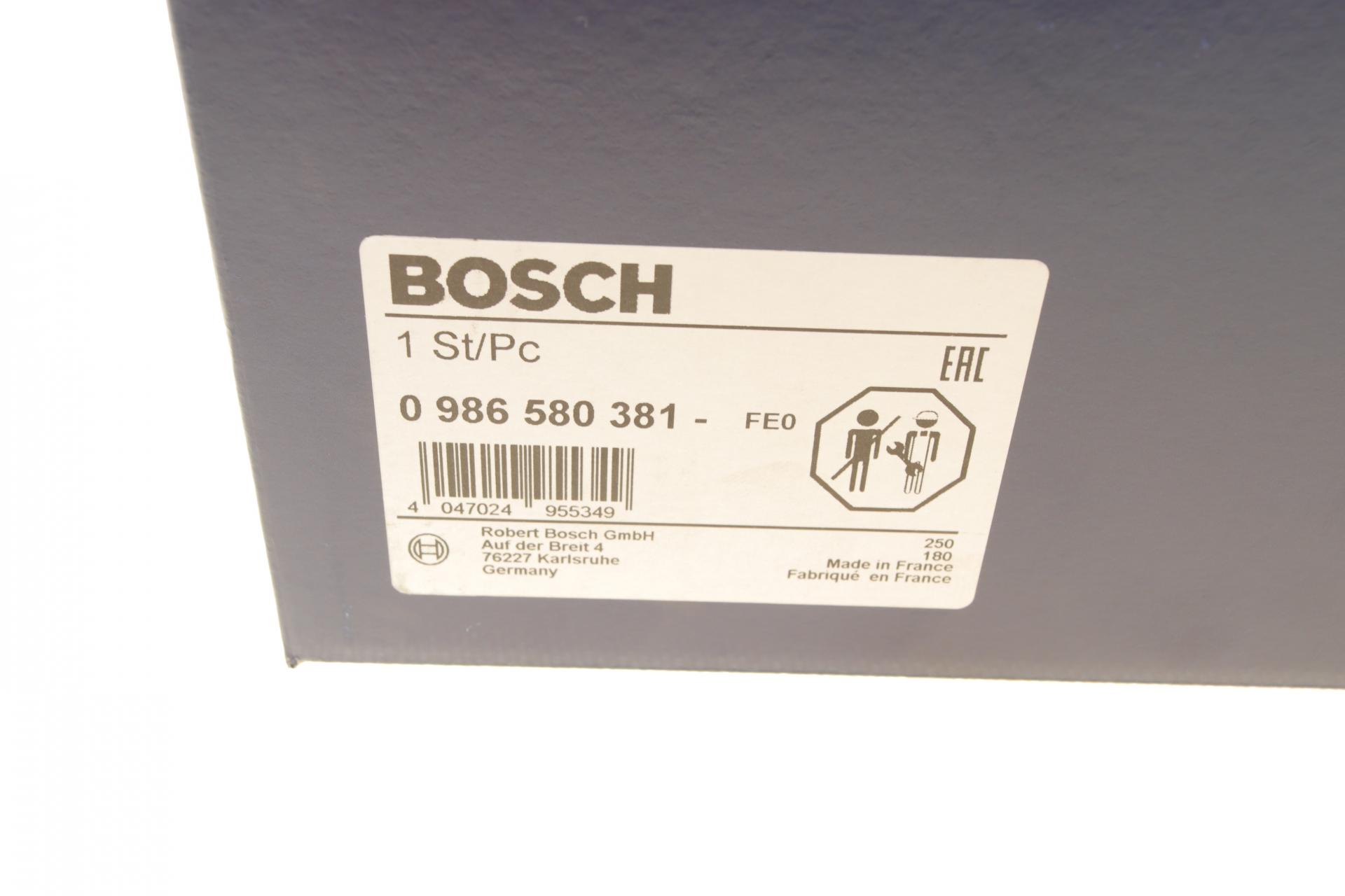 0986580381 BOSCH Насос топливный в бак Citroen C3/Peugeot 207 1.1-1.6 02-