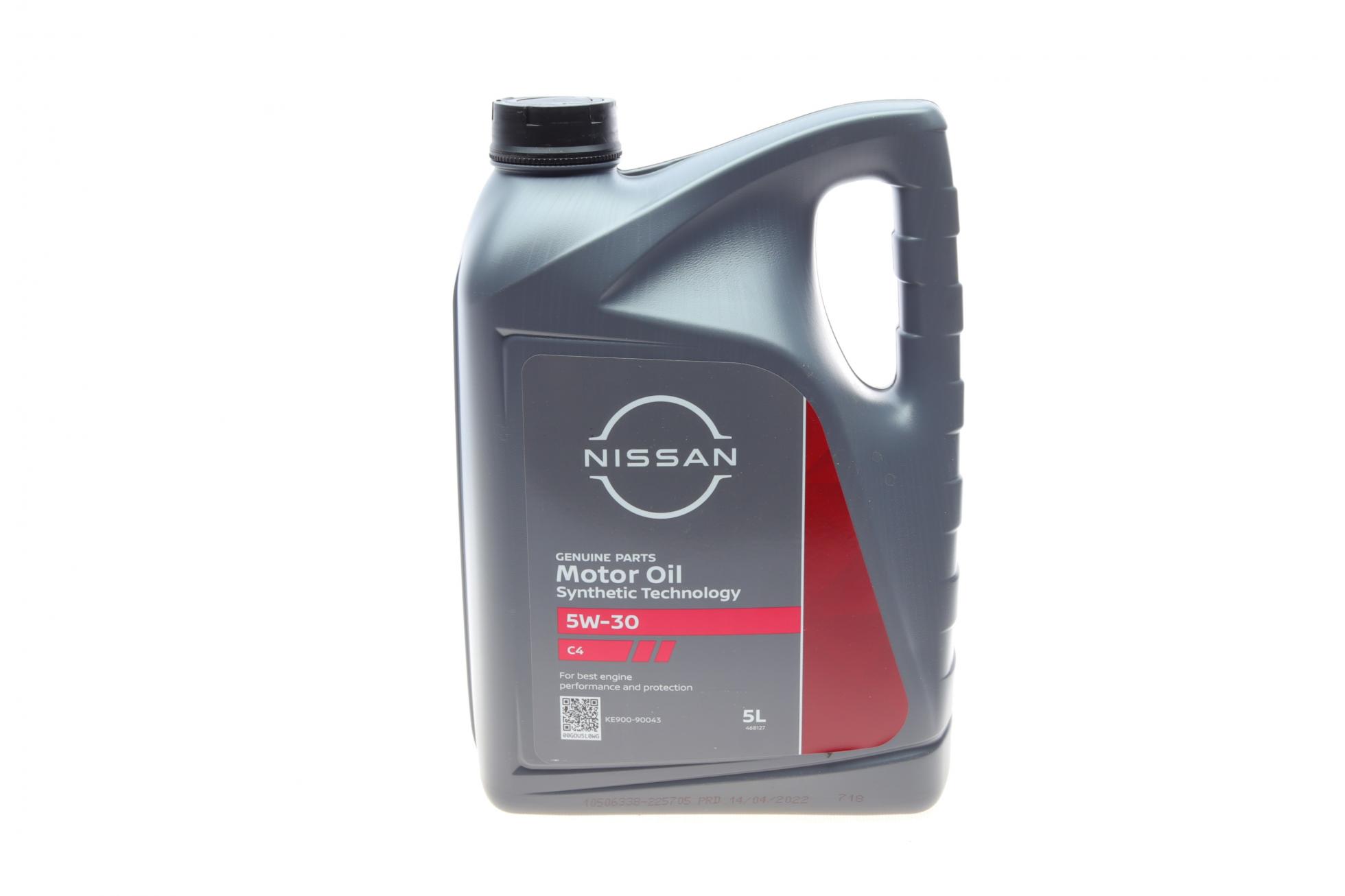 KE90090043 NISSAN Олива NISSAN Motor oil 5W-30 DPF, 5 л.