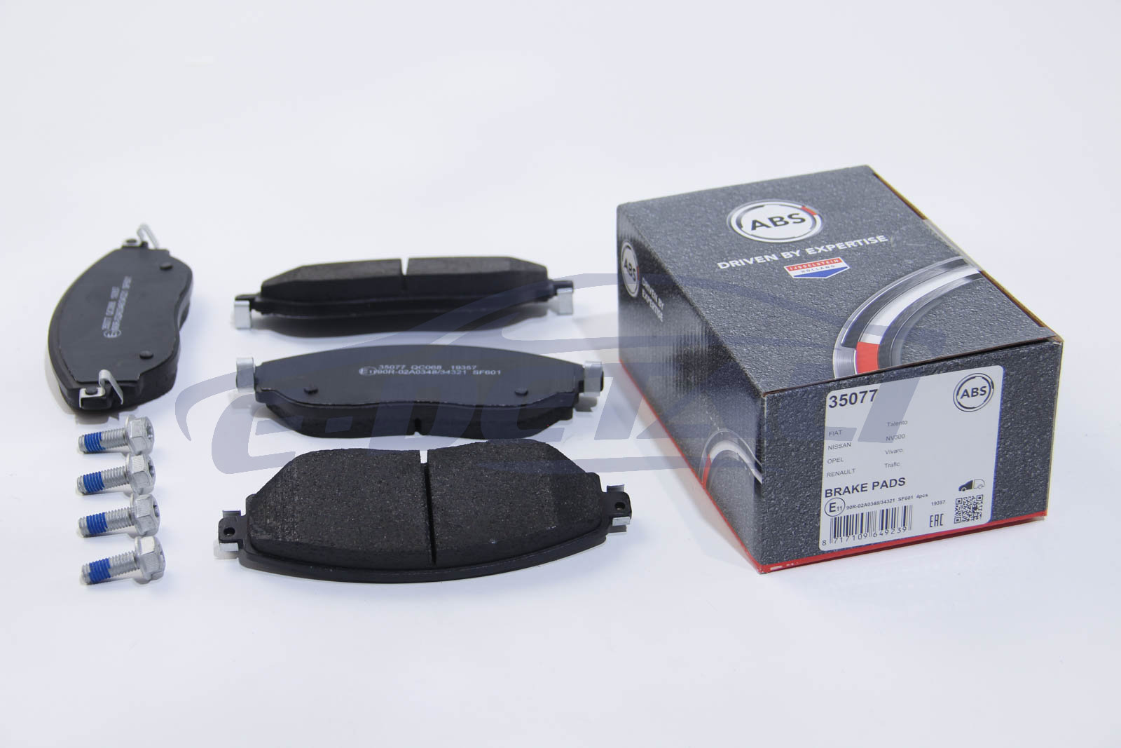 35077 A.B.S. Колодки тормозные (передние) Renault Trafic 1.6 dCi 14- (TRW)