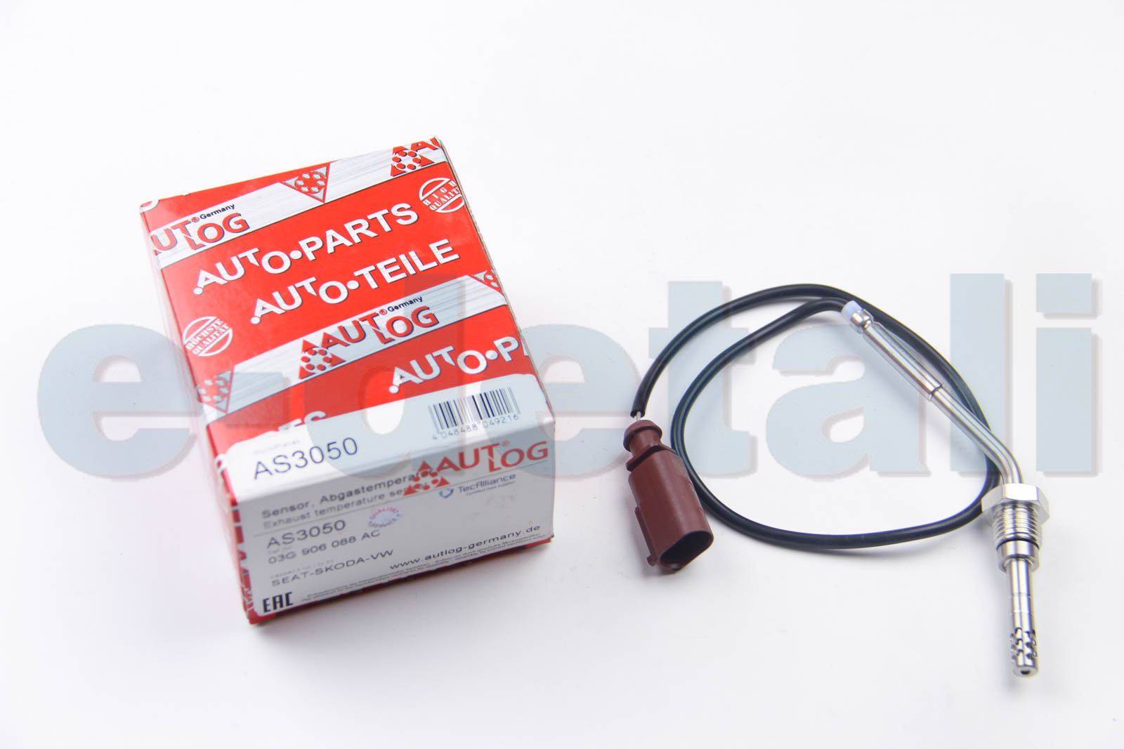 AS3050 AUTLOG Датчик температуры ОГ VW POLO/ SKODA FABIA 1.4D/1.9D 01-10 (перед катализатором)