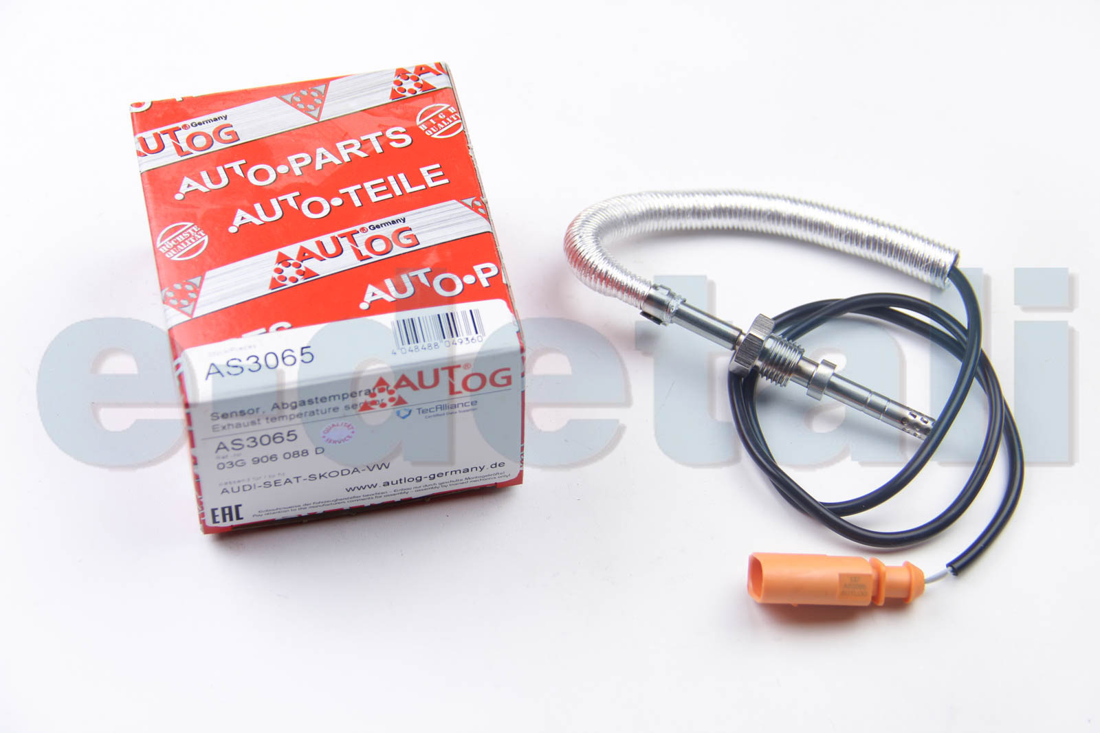 AS3065 AUTLOG Датчик температуры ОГ OCTAVIA/VW GOLF 1.6D/1.9D/2.0D 03- (после катализатора)