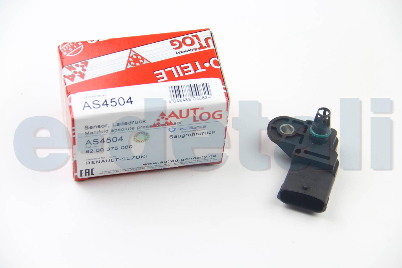 AS4504 AUTLOG Датчик давления наддува (4 конт.) RENAULT LAGUNA II/MEGANE II 1.9DCI 05-