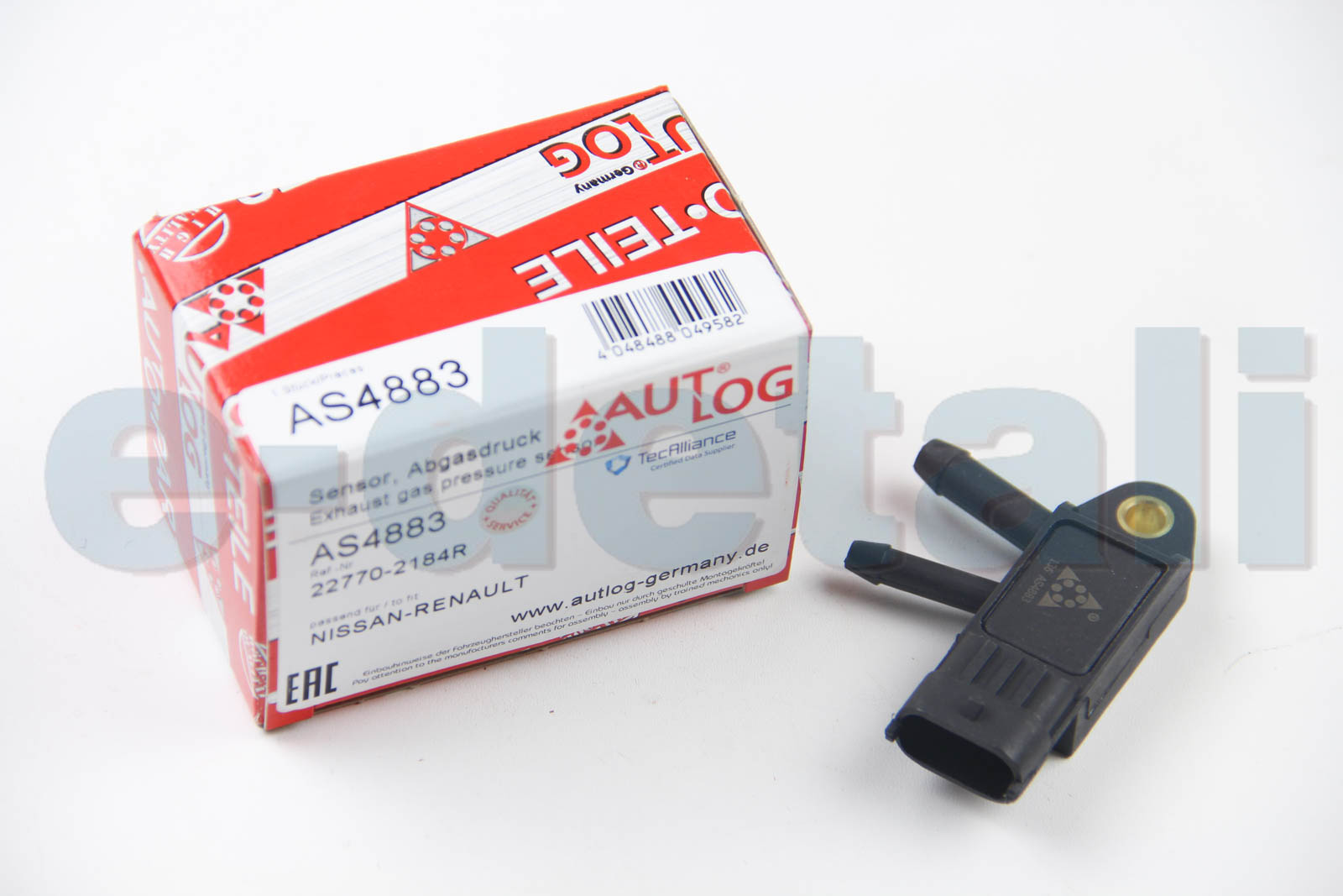 AS4883 AUTLOG Датчик давления выхлопных газов  X-TRAIL/VIVARO 1.5D-2.0D 05-
