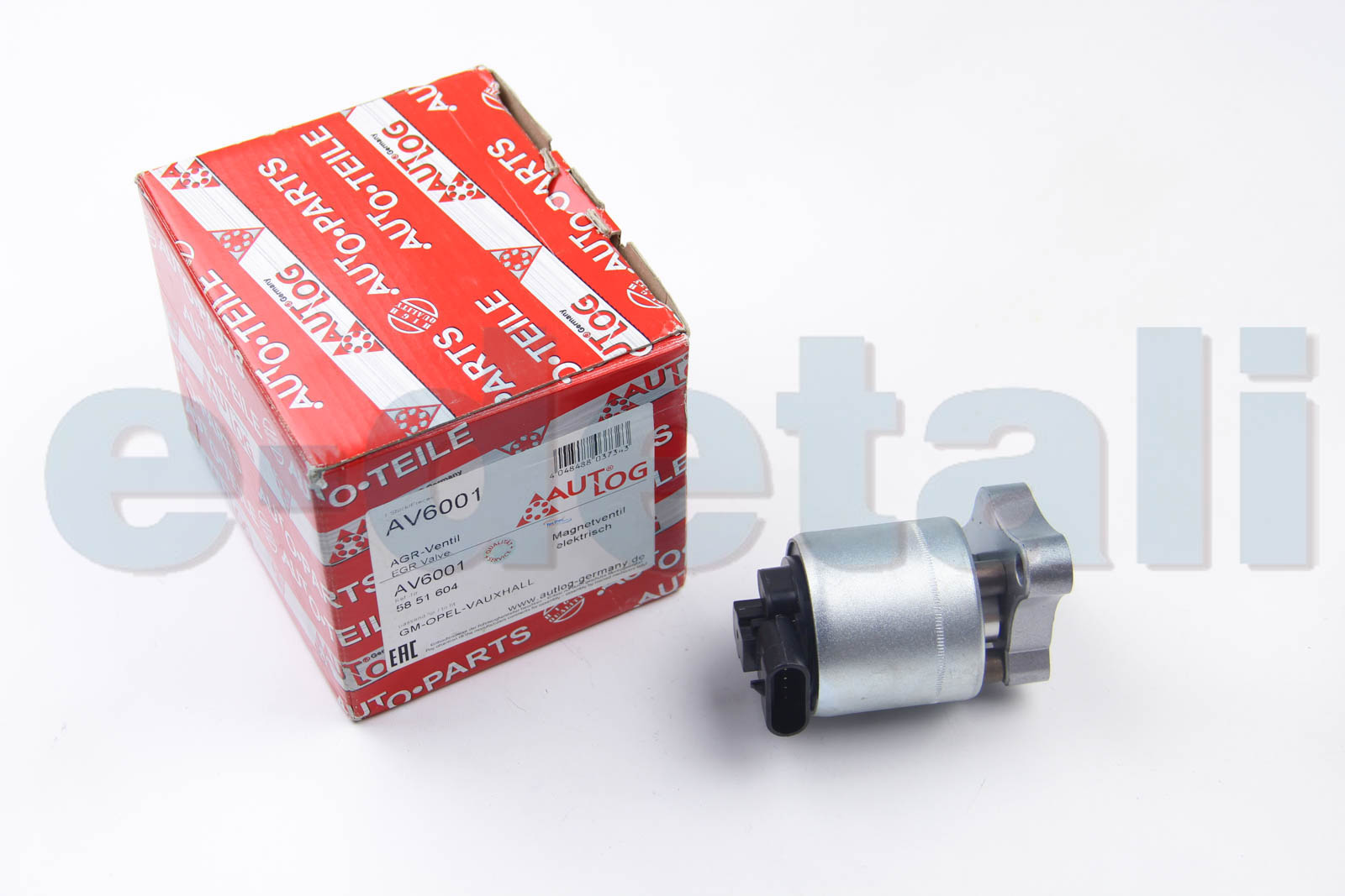 AV6001 AUTLOG Клапан EGR Opel ASTRA G,VECTRA B/C, COMBO, CORSA C 1.4-1.8 95-