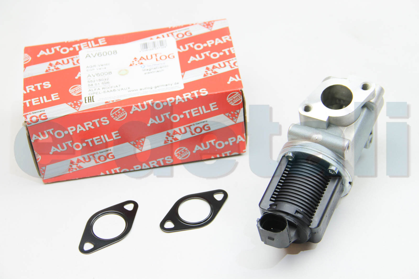 AV6008 AUTLOG Клапан EGR Fiat GRANDE PUNTO/ Opel ASTRA H,VECTRA C 1.9D 04-